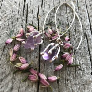 Amethyst drop earrings