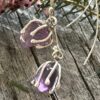 Amethyst drop earrings
