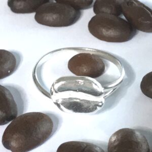 925 Sterling Silver Coffee Bean Ring