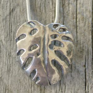 Monstera Leaf Pendant