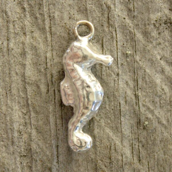 Sterling silver seahorse charm