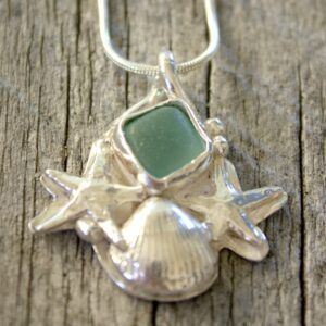 Sea Glass & Starfish Pendant